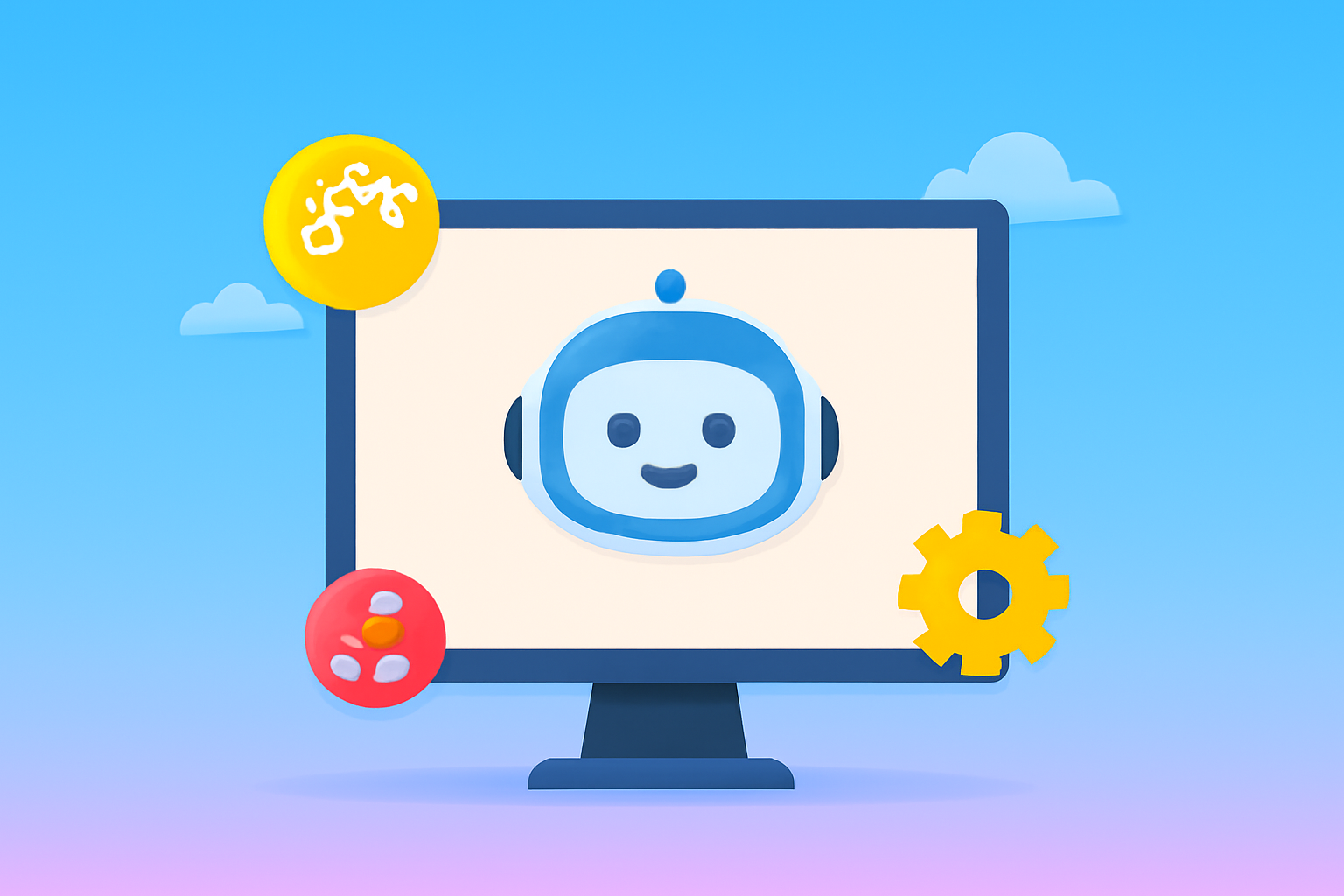Artificial intelligence and automation concept with robotic process systems and AI brain powering smart manufacturing