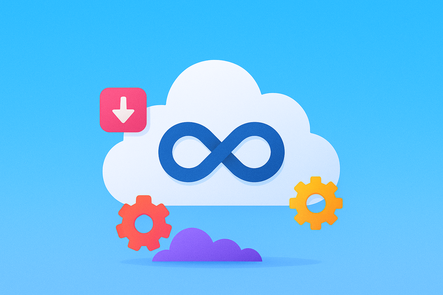 Cloud infrastructure setup with scalable servers and network configuration for DevOps deployment